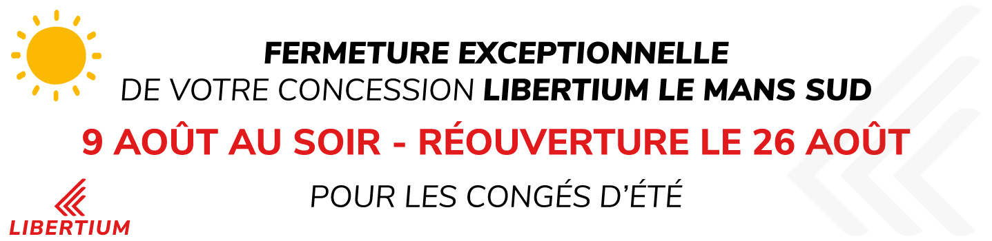 FERMETURE EXCEPTIONNELLE