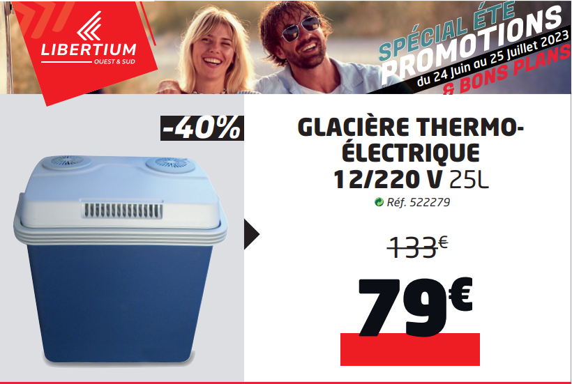 Promo Glacière électrique chez Action