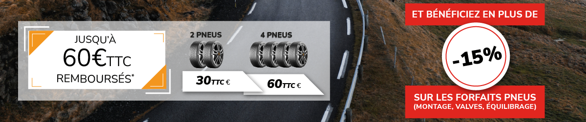 JUSQU'À 60€ TTC REMBOURSÉS