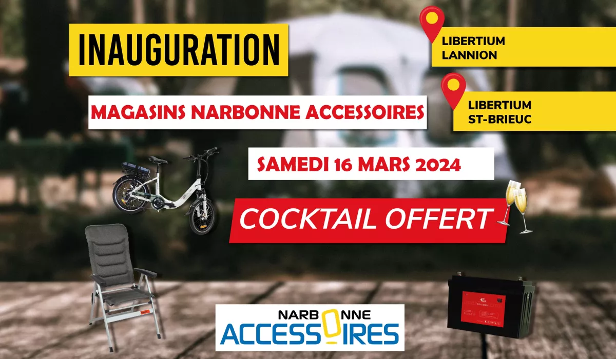 Inauguration Magasins Narbonne Accessoires Lannion & St-Brieuc